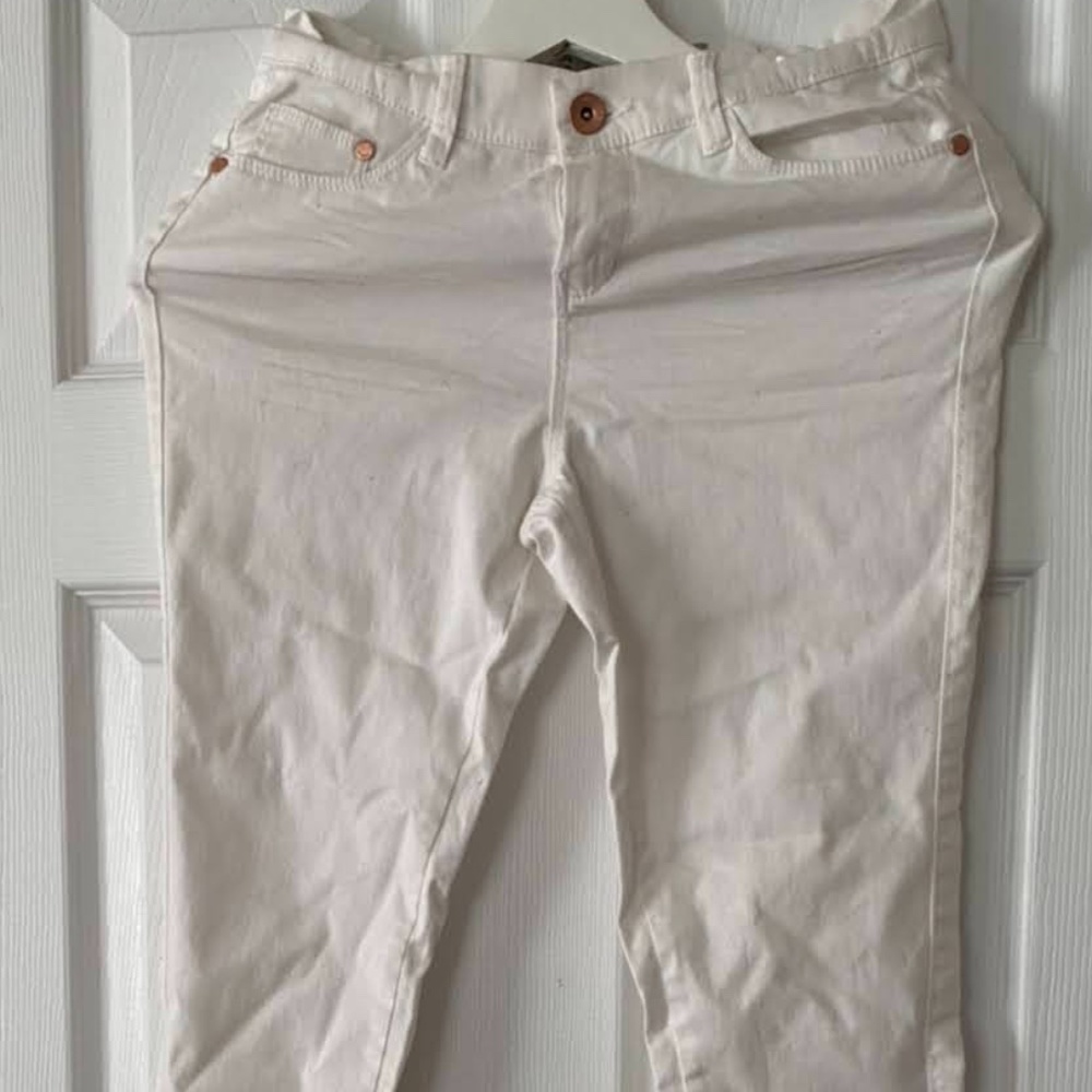 Girls Long White Denim